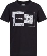 👕 hurley boys' big graphic t-shirt, black sweet days, m: cool & trendy tee for stylish kids! logo