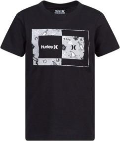 img 1 attached to 👕 Hurley Boys' Big Graphic T-Shirt, Black Sweet Days, M: Cool & Trendy Tee for Stylish Kids!