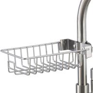 🧽 organize your kitchen accessories with hanze stainless steel faucet sponge holder sink caddy - featuring longer screws логотип