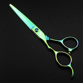 img 3 attached to 🔪 High-Quality Freelander 6.0 Inch Left-Handed Professional Hair Scissors: Straight & Thinning Barber Shears made with Japan 440C Steel for Left-Handed Hairdressers