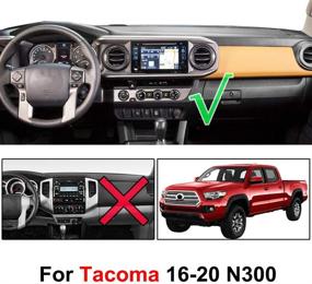 img 3 attached to 🔒 XUKEY Dash Cover Mat for Toyota Tacoma 2016-2020 - Premium Dashboard Protection