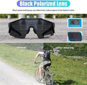 img 2 attached to 🚴 KAPVOE Polarized Cycling Sunglasses: Ideal Eyewear for Women & Men for Mountain Biking, MTB, Bicycle Riding & Motorcycle