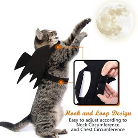img 2 attached to 🦇 SIHUAN Pet Cat Bat Wings: Perfect Halloween Party Decoration and Cosplay Bat Costume for Dogs and Cats