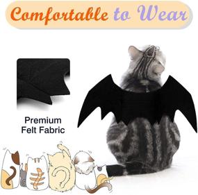 img 3 attached to 🦇 SIHUAN Pet Cat Bat Wings: Perfect Halloween Party Decoration and Cosplay Bat Costume for Dogs and Cats