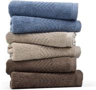 cleanbear cotton washcloths 6 pack colors logo