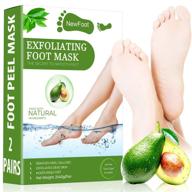 👣 【us fda approved】foot peel mask 2-pack: fast-acting, 7-day natural foot masks for cracked heels, dead skin & calluses - achieve baby soft feet and smooth skin, effortlessly remove & repair rough heels, dry toe skin - exfoliating peeling treatment logo