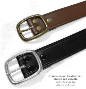 img 2 attached to 🌟 Tennessee Silver Buckle Leather Uniform Men's Accessories: Superior Style and Quality