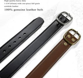 img 1 attached to 🌟 Tennessee Silver Buckle Leather Uniform Men's Accessories: Superior Style and Quality