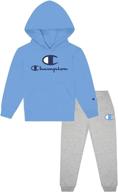 champion hertiage hooded sweatshirt heather sports & fitness logo