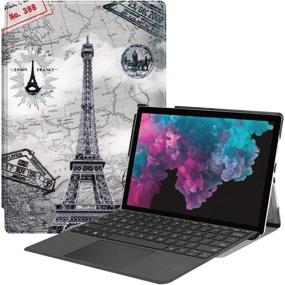 img 4 attached to Чехол Surface Pro 7 с держателем для пера - Обложка бизнес-класса Ratesell [Магнитное замыкание] Совместим с клавиатурой Type Cover для Microsoft Surface Pro 7 / Pro 6 / Pro 5 / Pro 2017 / Pro 4 / Pro LTE Tower.