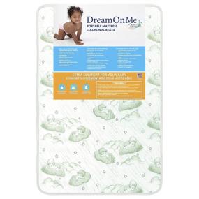 img 3 attached to 🛏️ White 3-Inch Foam Play Yard Mattress by Dream On Me