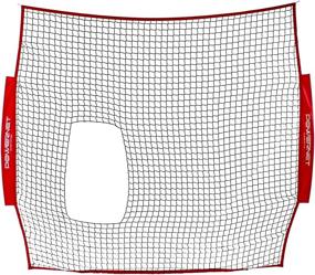 img 4 attached to Enhance Softball Training with PowerNet 7x7 ft Pitch-Thru Protection Screen (NET ONLY): Ideal for Pitching and Batting Practice, 49 sqft Barrier, Open Area for Ball Passage