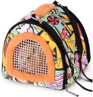 convenient tfwadmx hamster carrier bag: travel with ease for guinea pig, hedgehog, chinchillas, rat, squirrel | detachable strap, breathable & portable logo