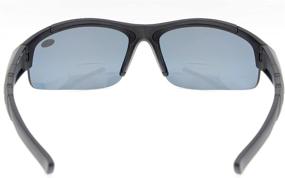 img 1 attached to 🕶️ Eyekepper TR90 Unbreakable Sports Bifocal Sunglasses - Matte Black Frame, Grey Lens +1.5: Ideal for Baseball, Running, Fishing, Driving, Golf, Softball, and Hiking