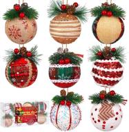 aneco christmas ornaments shatterproof pinecones logo