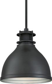 img 3 attached to Westinghouse Lighting 6326800 Indoor Pendant Light with Mesh Detail - Matte Gun Metal Finish, Brushed Gunmetal