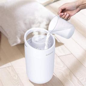 img 1 attached to 🌫️ Harmorale 3L Humidifiers: Top Fill Cool Mist for Bedroom, 3 Mist Modes, Auto Shut-Off, 30-Hour Long Work Time