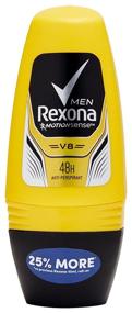 img 4 attached to 👨 Rexona Men V8 48H Protection 40ml Anti-Perspirant Deodorant Roll-On for Effective Odor Control - by Rexona