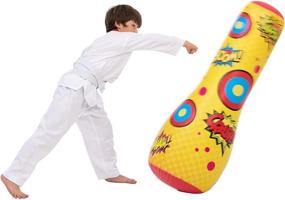 img 3 attached to JOYIN Inflatable Bopper Punching Bounce Back Sports & Outdoor Play