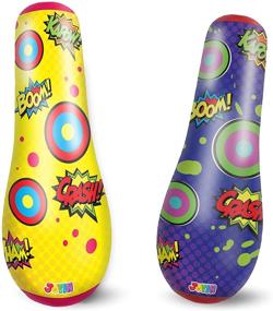 img 4 attached to JOYIN Inflatable Bopper Punching Bounce Back Sports & Outdoor Play