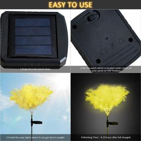 img 1 attached to 🌻 Solar Garden Lights Outdoor Decorative, Solar Flowers, 2 Pack Garden Lights Solar Powered IP65 Waterproof Solar Stake Lights Outdoor Decorative Garden Decor for Yard, Patio, Garden Pathway (Yellow)