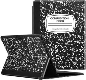 img 4 attached to Fintie Case For Microsoft Surface Pro X (2021/2020/2019) - Hard Shell Slim Portfolio Cover Compatible With Type Cover Keyboard For 13 Inch New Surface Pro X (SQ1/SQ2)