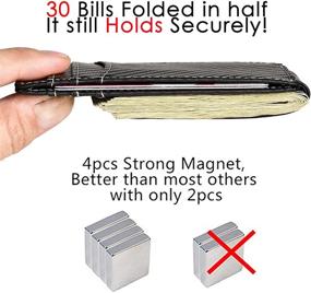 img 2 attached to 💰 Secure Your Cash with our Strong Magnet Money Wallet – Essential Men's Accessories