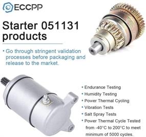 img 2 attached to 🚀 ECCPP Starters Compatible with Polaris ATV: ATP/500 HO 330 4x4 (2005-2004) 329cc, ATV Pro 500 4x4 PPS (2002) 499cc, Hawkeye 400 HO (2011) 455cc, Magnum 4X4/Norwegian/Swedish (1995-1998) 425cc 3087030