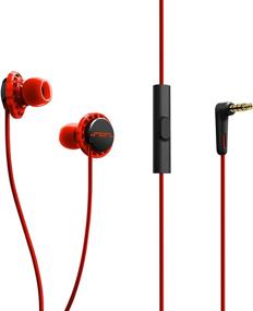 img 4 attached to 🎧 СОЛ РЕПАБЛИК 1131-33 Фторо-красные наушники Relays In-Ear с 3-кнопочным управлением.