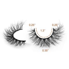 img 1 attached to 💁 JIMIRE 12MM Small Fake Eyelashes - 10 Pairs of Natural Wispy Cat Eye Mink Lashes