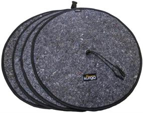 img 4 attached to Kurgo Universal Fit Tire Tote with Handle, Wheel Felts, Spare Tire Cover, Portable Wheel Bags, Winter Tire Cover, Eco-Friendly Tire Totes - Regular Size (K00037)