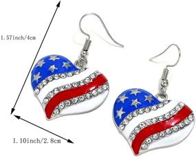 img 3 attached to TIANBANGSHI American Independence Patriotic Rhinestone