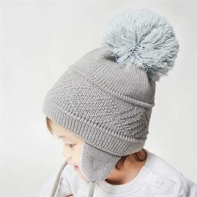 img 2 attached to 🧢 Connectyle Winter Fleece Beanie with Earflaps - Boys' Fashion Accessories