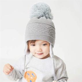 img 3 attached to 🧢 Connectyle Winter Fleece Beanie with Earflaps - Boys' Fashion Accessories