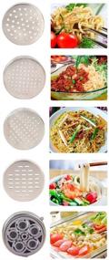 img 1 attached to 🍝 Stainless Steel Pasta Maker with 5 Noodles Mold and Citrus Juicer: Versatile Kitchen Appliance