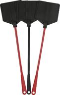 🪰 ofxdd rubber fly swatter pack - long fly swatter set, heavy duty fly swatter in light red and black colors (3 pack) logo