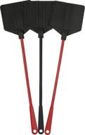 🪰 ofxdd rubber fly swatter pack - long fly swatter set, heavy duty fly swatter in light red and black colors (3 pack) логотип