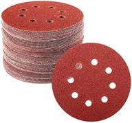 🔸 96pcs 5-inch 8-hole hook and loop sanding discs for random orbital sander - 40 60 80 120 180 240 320 400 800 grits adhesive sandpaper by stuhad logo