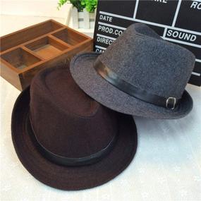 img 2 attached to 🧢 Cute and Stylish EachEver Toddler Fedora Cotton Photography Boys' Accessories: Perfect Hats & Caps for Little Ones!