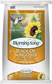 img 1 attached to High-Quality Black Oil Sunflower Wild Bird Food, 20-Pound - Morning Song 11407