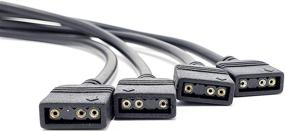 img 3 attached to 🔌 Micro Connectors F04-04ARGB50-2P 1 to 4 Splitter Cable - 50cm/ 2 Pack: Ultimate RGB Connectivity Solution