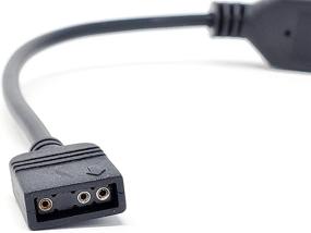 img 2 attached to 🔌 Micro Connectors F04-04ARGB50-2P 1 to 4 Splitter Cable - 50cm/ 2 Pack: Ultimate RGB Connectivity Solution