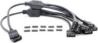 🔌 micro connectors f04-04argb50-2p 1 to 4 splitter cable - 50cm/ 2 pack: ultimate rgb connectivity solution logo