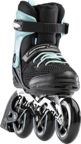 img 3 attached to Bladerunner Formula 100 Women's Adult Fitness 🛹 Inline Skate - Black/Light Blue - Inline Skates