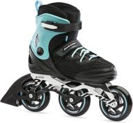 bladerunner formula 100 women's adult fitness 🛹 inline skate - black/light blue - inline skates logo