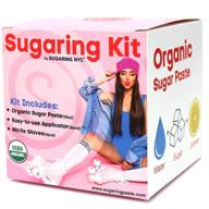 organic sugaring hair removal waxing kit - brazilian, legs, arms, bikini, back, chest, face logo