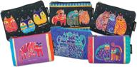 🎨 assorted laurel burch zipper cosmetic bag logo