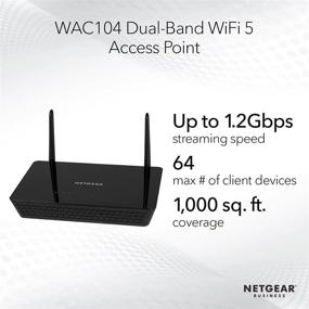 img 3 attached to 📶 NETGEAR WAC104 Wireless Access Point - AC1200 Speed, MU-MIMO, 3 x 1G Ethernet, Supports 3 SSIDs, WPA2 Security