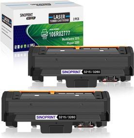 img 4 attached to 🖨️ SINOPRINT Black Toner Cartridge 2-Pack for Xerox 106R02777 Phaser 3260 3260DI 3260DNI 3052 WorkCentre 3215 3215NI 3225 3225DNI - Compatible Replacement