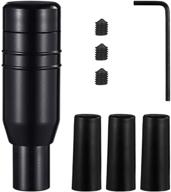 🔧 universal fit winomo automatic car stick shift knob cover lever - black (random color of screws) logo